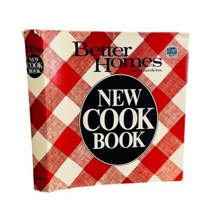 Better Homes and Gardens New Cook Book 1982 Vintage Gingham Plaid Hardcover